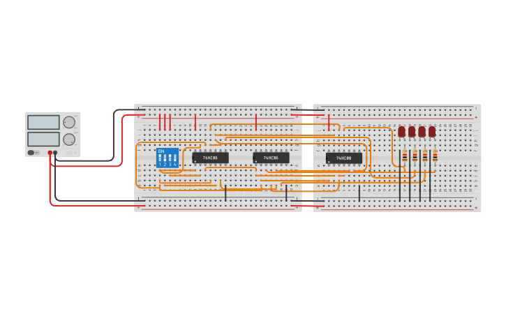 Circuit design modulo - Tinkercad