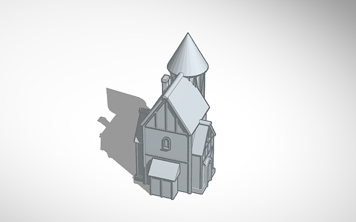 3D design Medieval house - Tinkercad