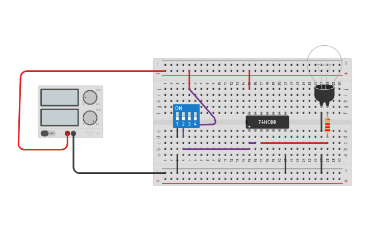 Circuit design circuito de la compuerta lógica and - Tinkercad
