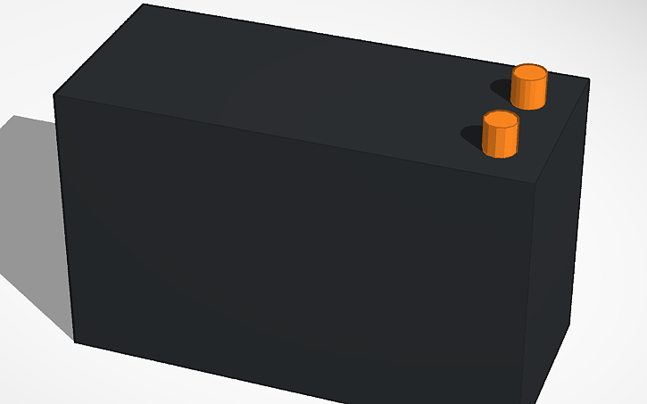 3D design 12V 7Ah Battery - Tinkercad