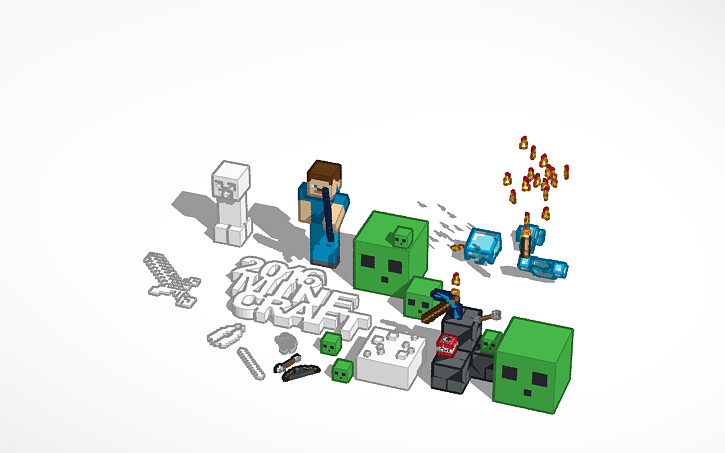 Minecraft Solidworks 3D design 2016 minecraft - Tinkercad