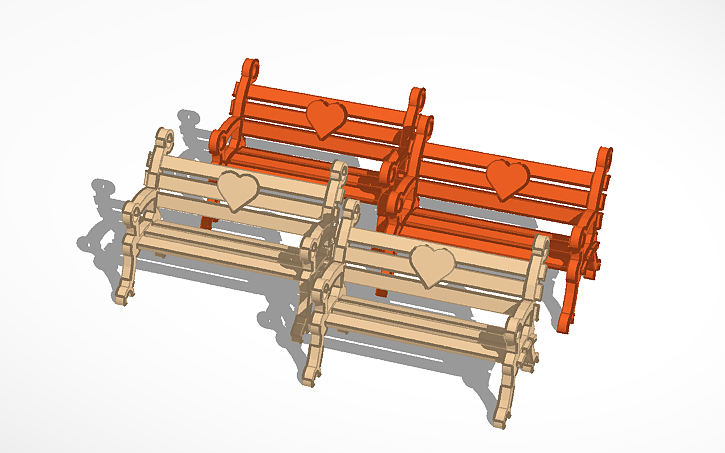 3D design benches - Tinkercad