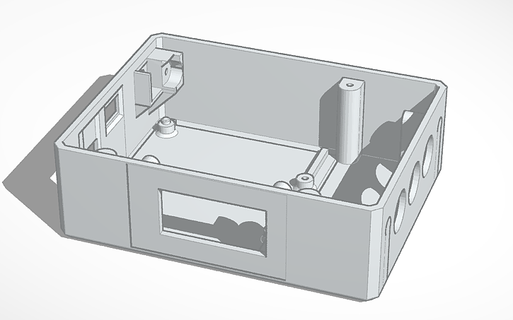 3D design Light Up Clock - Box Bottom V3 - Tinkercad