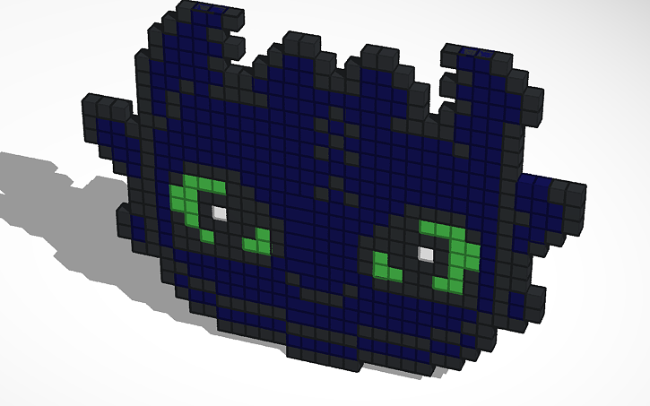 3D design Toothless - Tinkercad