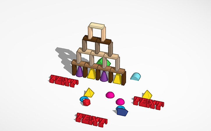 3D design Copy of Demolition Challenge - blocks - Tinkercad