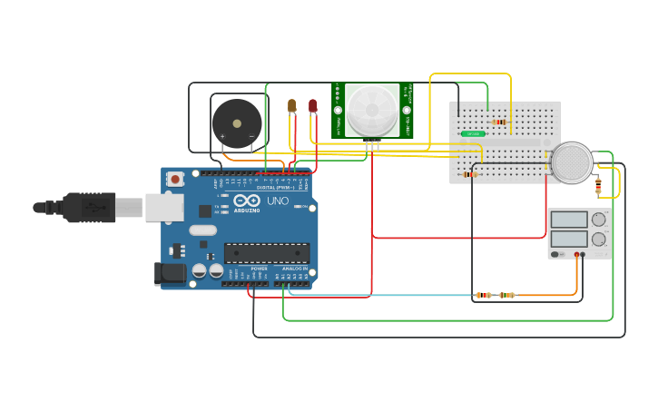 Circuit design Vehicle Safety System_V2 - Tinkercad