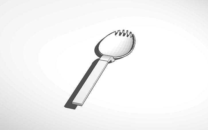 3D design Spork - Tinkercad