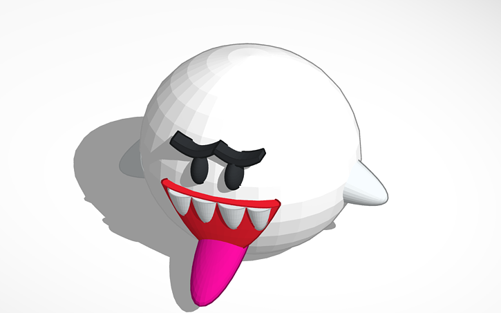 3D design Boo (Super Mario) - Tinkercad