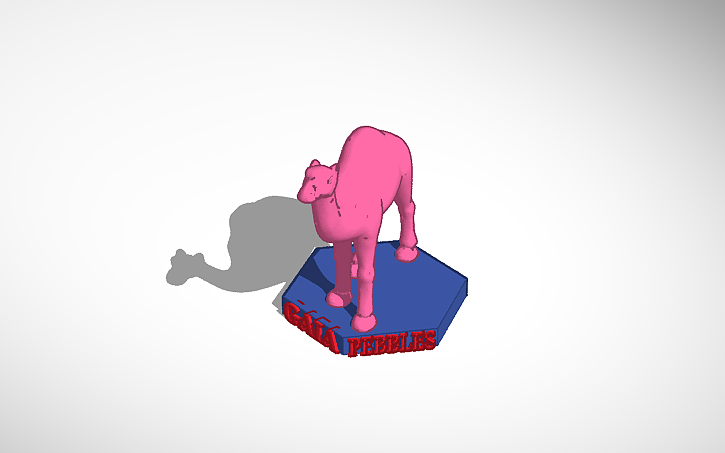 3D design camel - Tinkercad