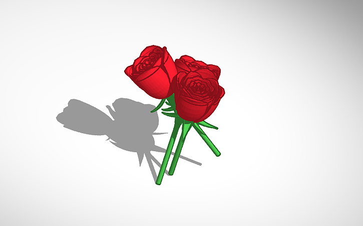 3D design Roses - Tinkercad