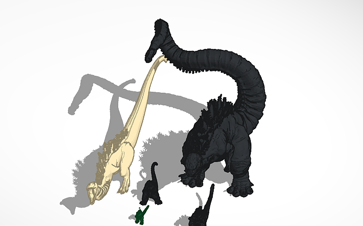 3D design Shin Godzilla - Tinkercad