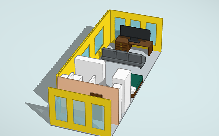 3D design Copy of Interior Design Challenge - Tinkercad