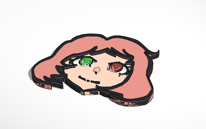 3D design scribble face - Tinkercad