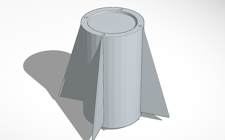 Rectangular Fin Design Rocket 3D design rocket fin - Tinkercad