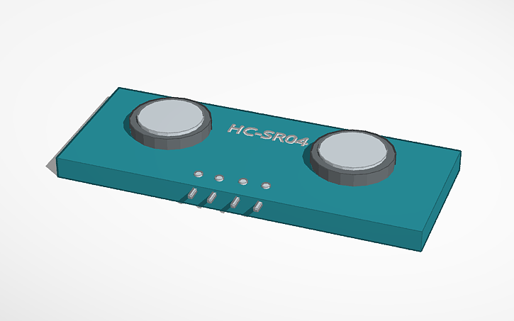 3D design Ultrasonic Distance Sensor - Tinkercad