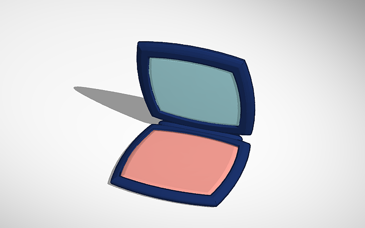 3D design Makeup Compact 2 - Tinkercad
