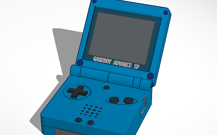 Gameboy Sp 3d 3D design Gameboy SP - Tinkercad
