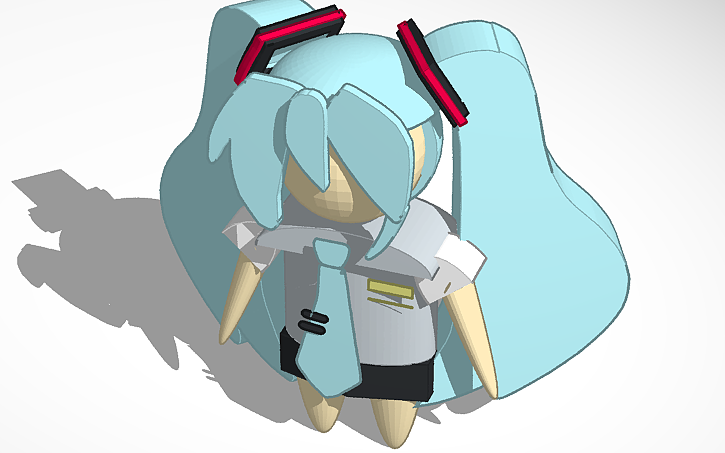 3D design Hatsune Miku - Tinkercad