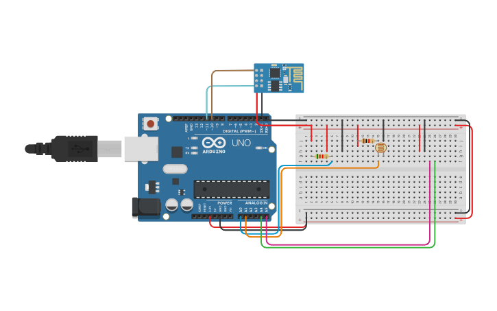Circuit design Personal Weather Station (Arduino+ ESP8266 + Thingspeak ...