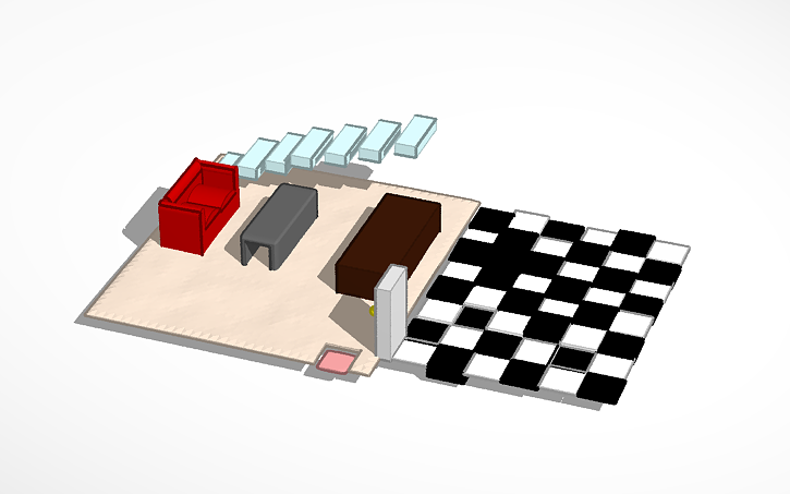 3D design fancy houes - Tinkercad
