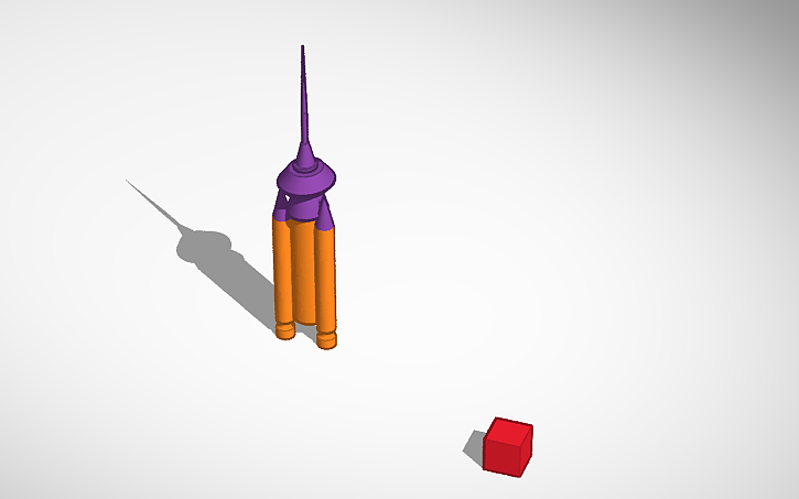3D design ROKET DİZAYNI - Tinkercad