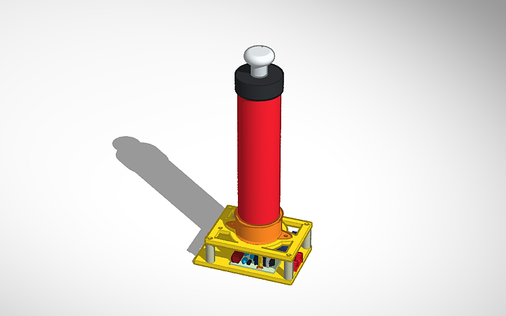 3D design Tesla Coil from Fly Racket - Tinkercad