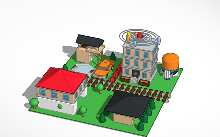 3D design smart city - Tinkercad