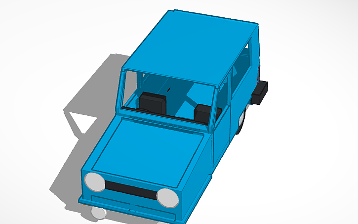 3D design Reliant Robin 65 - Tinkercad