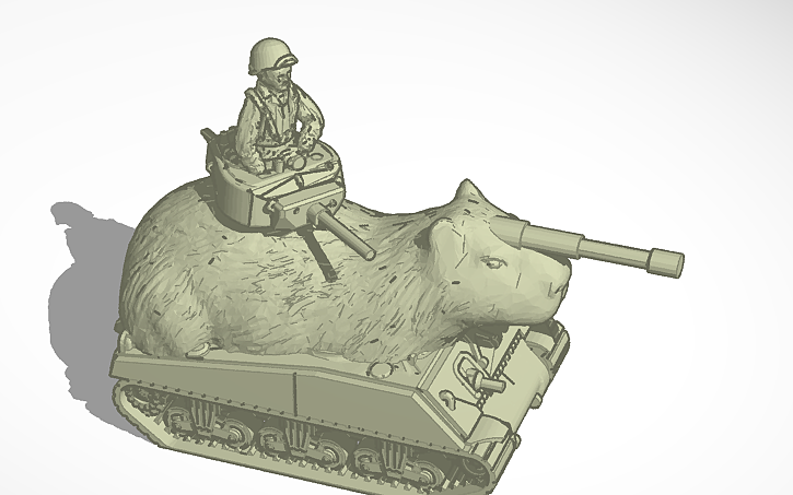 3D design Capybara of War - Tinkercad