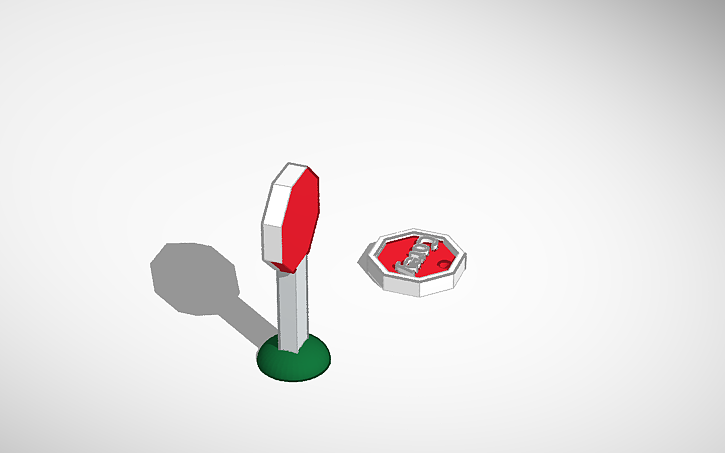 3D design Stop Sign - Tinkercad