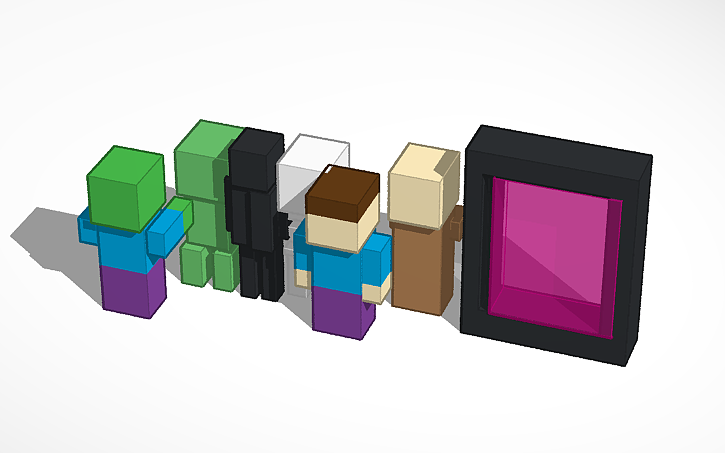 3D design Minecraft - Tinkercad