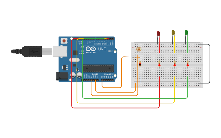 Circuit design Copy of Arduino simulator - Tinkercad