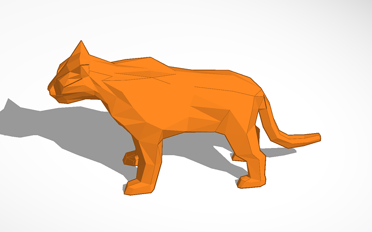 3D design Tiger - Tinkercad