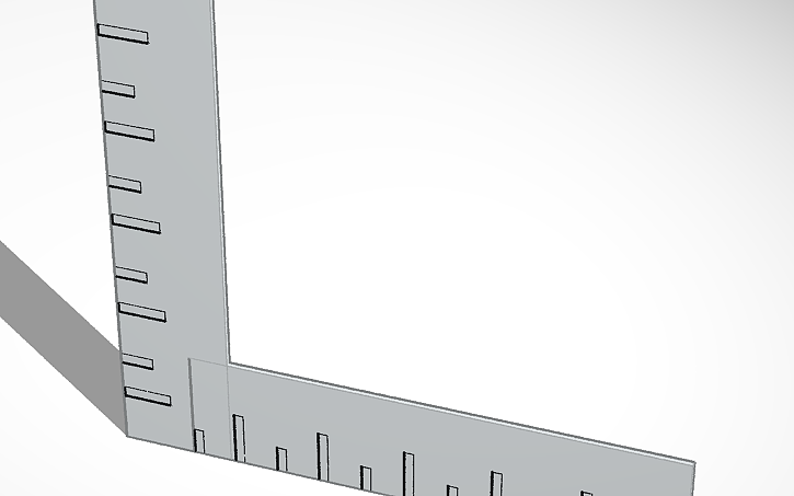 3D design Ruler - Tinkercad