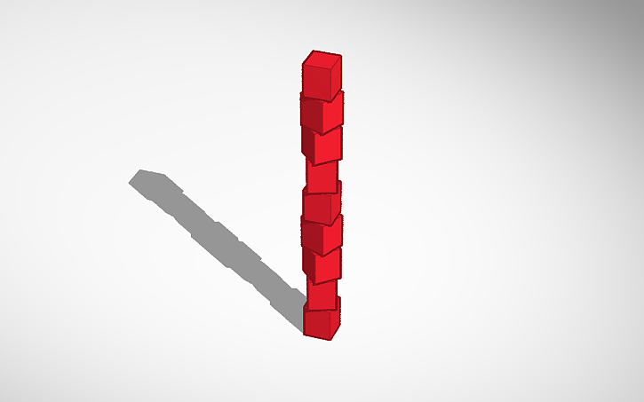 3D design A Unknown red tower - Tinkercad