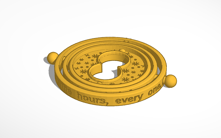 3D design Time Turner - Tinkercad