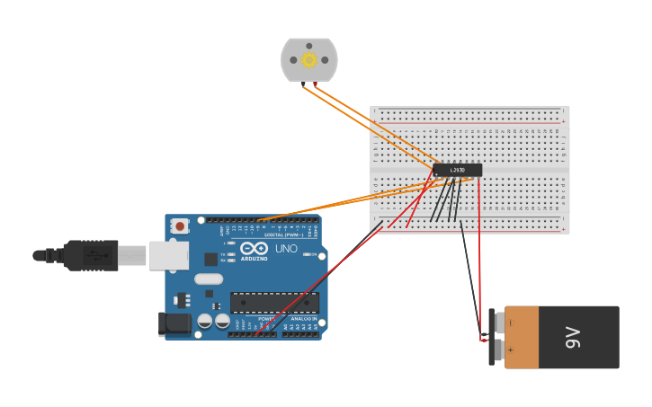 Circuit design Lab 6 Task 1 - Tinkercad