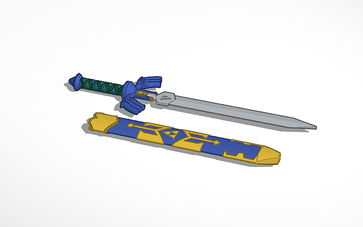 3D design Master Sword - Tinkercad