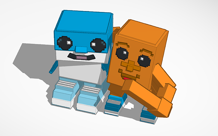 3D design Los Bros Brainrot - Tinkercad