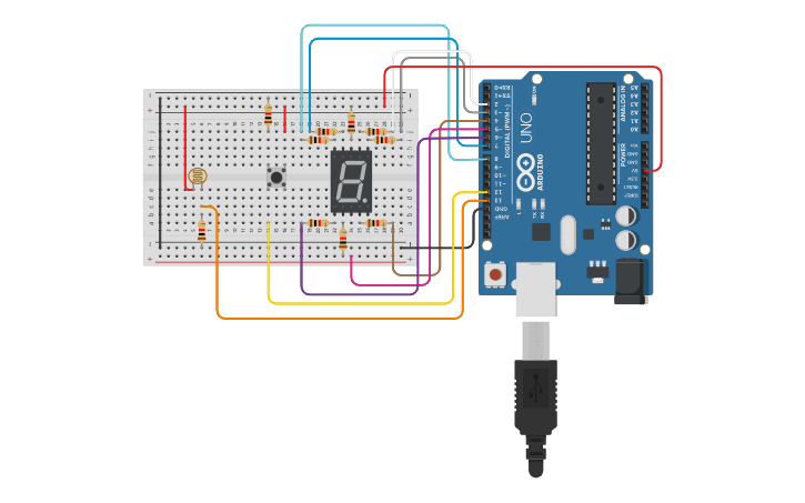 Object Counter Using Arduino Circuit design Object Counter using Arduino - Tinkercad