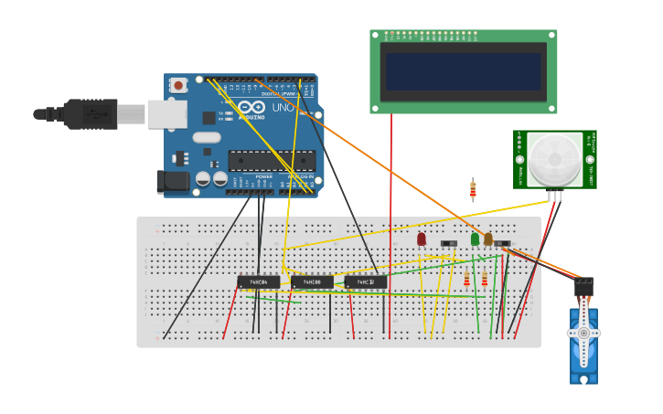 Circuit design DLD project - Tinkercad