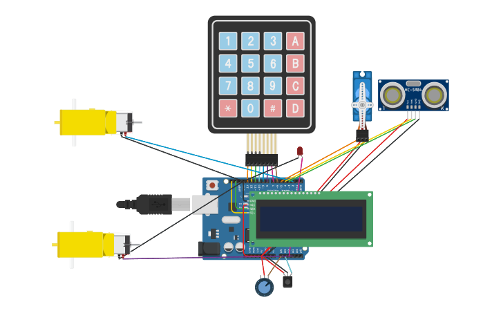 Circuit design Arduino based pre-coded development board - Tinkercad