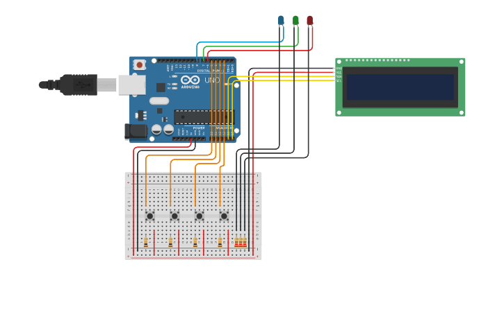 Circuit design Timer Sequential Countdown - Tinkercad