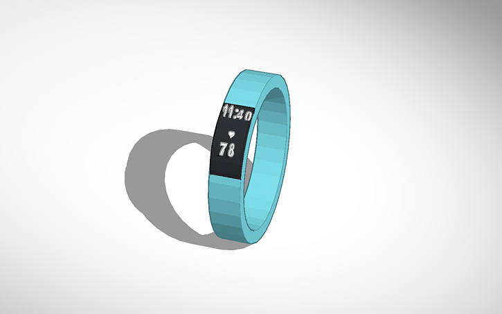 3D design fitbit - Tinkercad