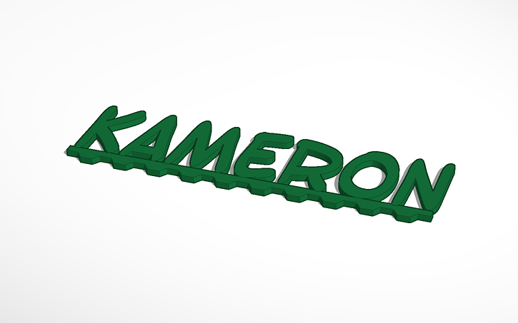 3D design KAMERON - Tinkercad