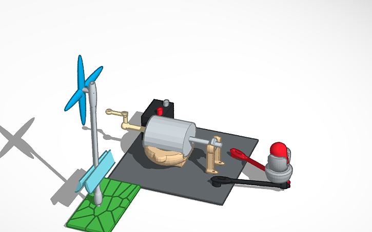 3D design GENERADOR DE ENERGÍA NO CONTAMINANTE (w) - Tinkercad
