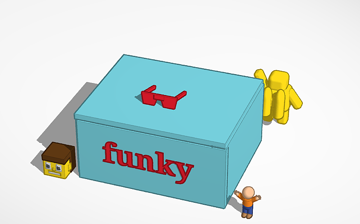 3D design funky 1x1x1x1x1x1x1 steal a brainrot - Tinkercad
