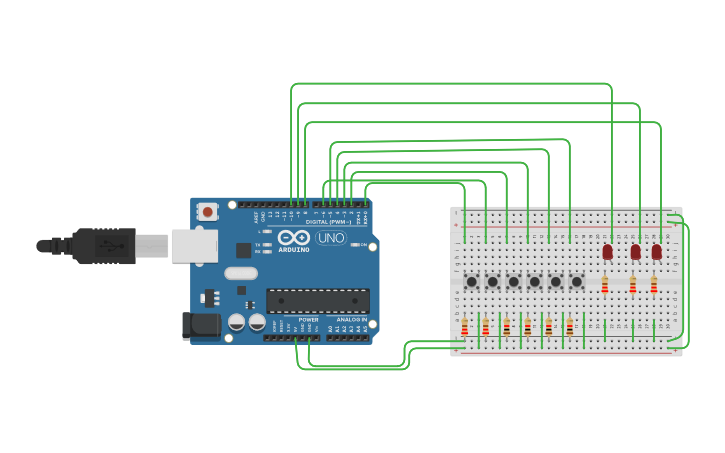 Circuit design priority encoder sofware - Tinkercad