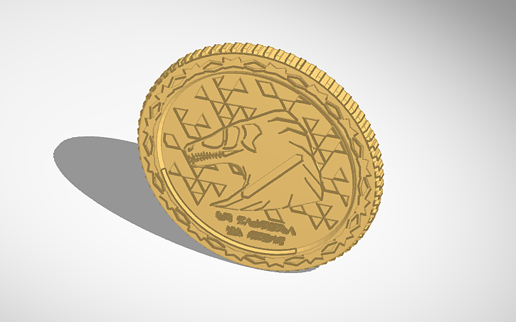 3D design Fancy coin. - Tinkercad
