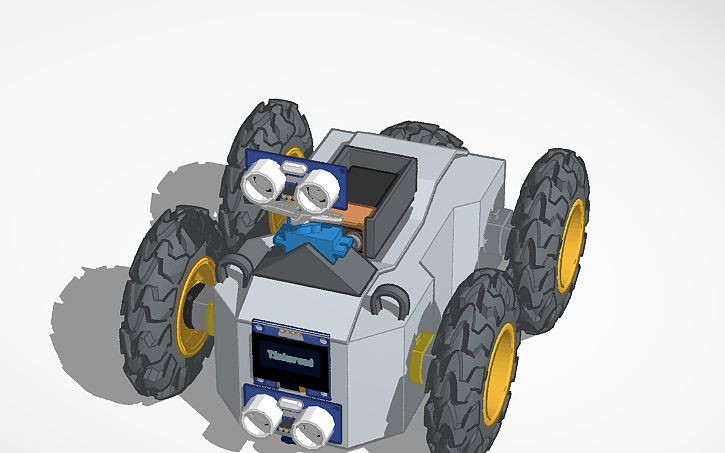 3D design Desk Rover - Tinkercad